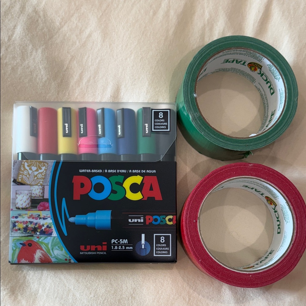 Posca Paint Marker Set with Duck Tape Rolls
